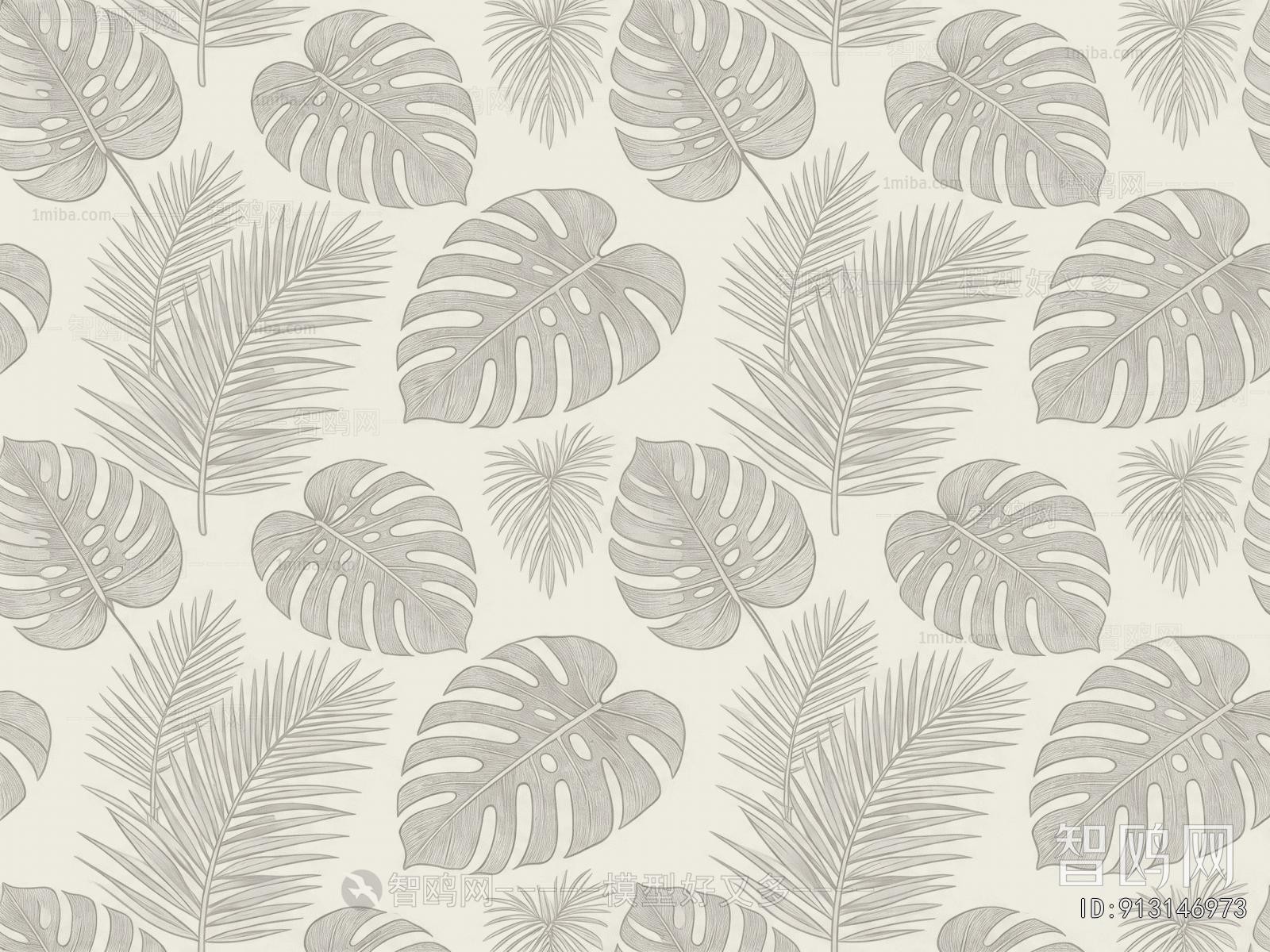 Animal And Plant Pattern Wallpaper