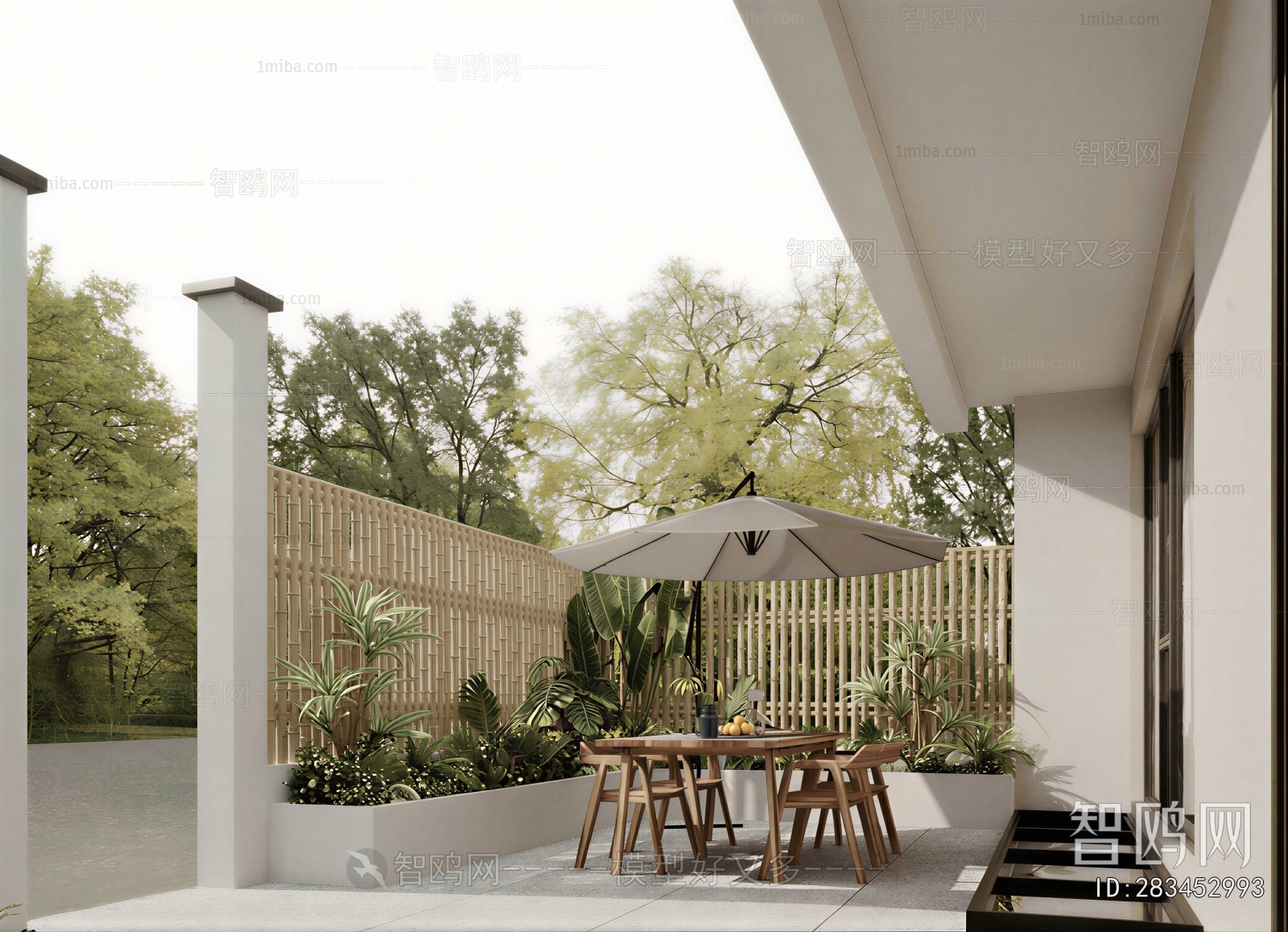 Modern Courtyard/landscape