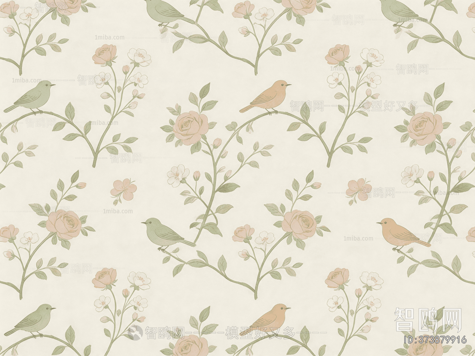 Animal And Plant Pattern Wallpaper