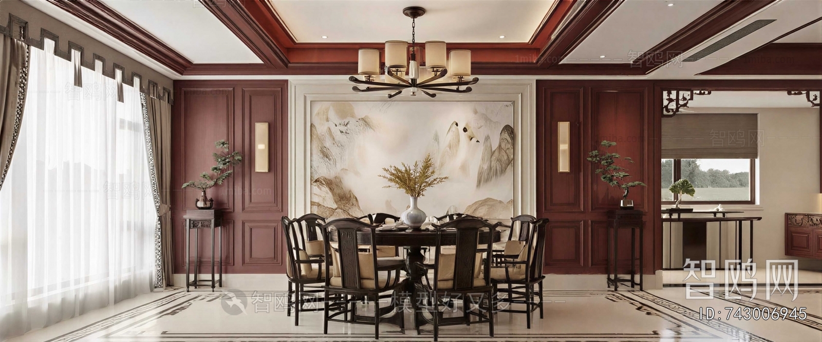 New Chinese Style Dining Room