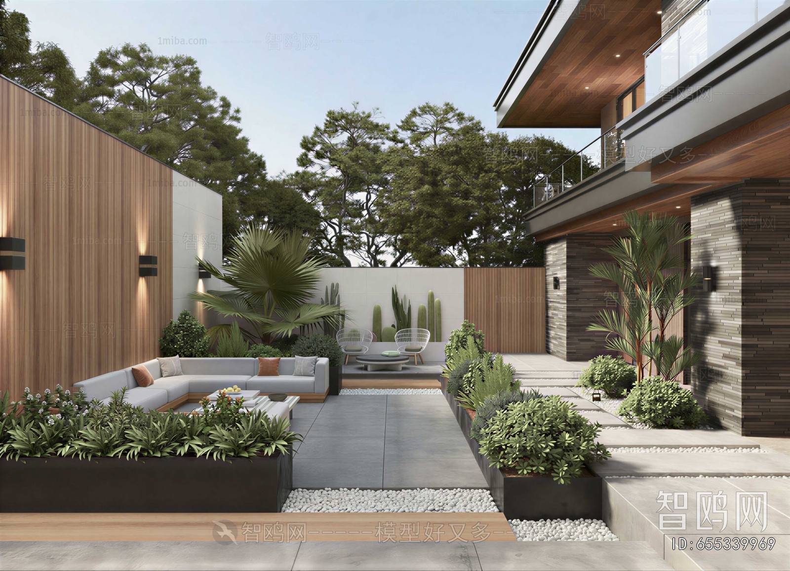 Modern Courtyard/landscape