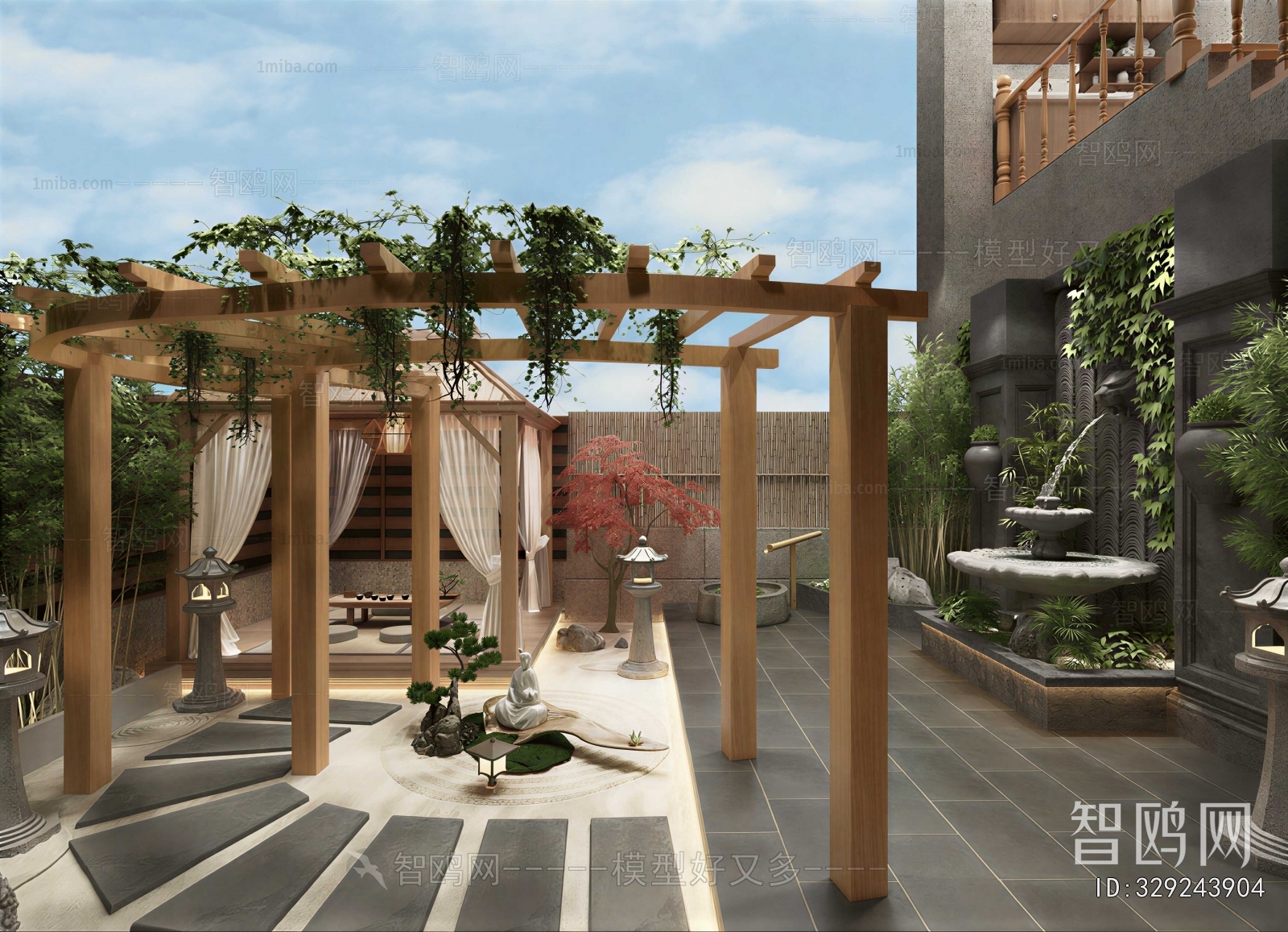 Japanese Style Courtyard/landscape