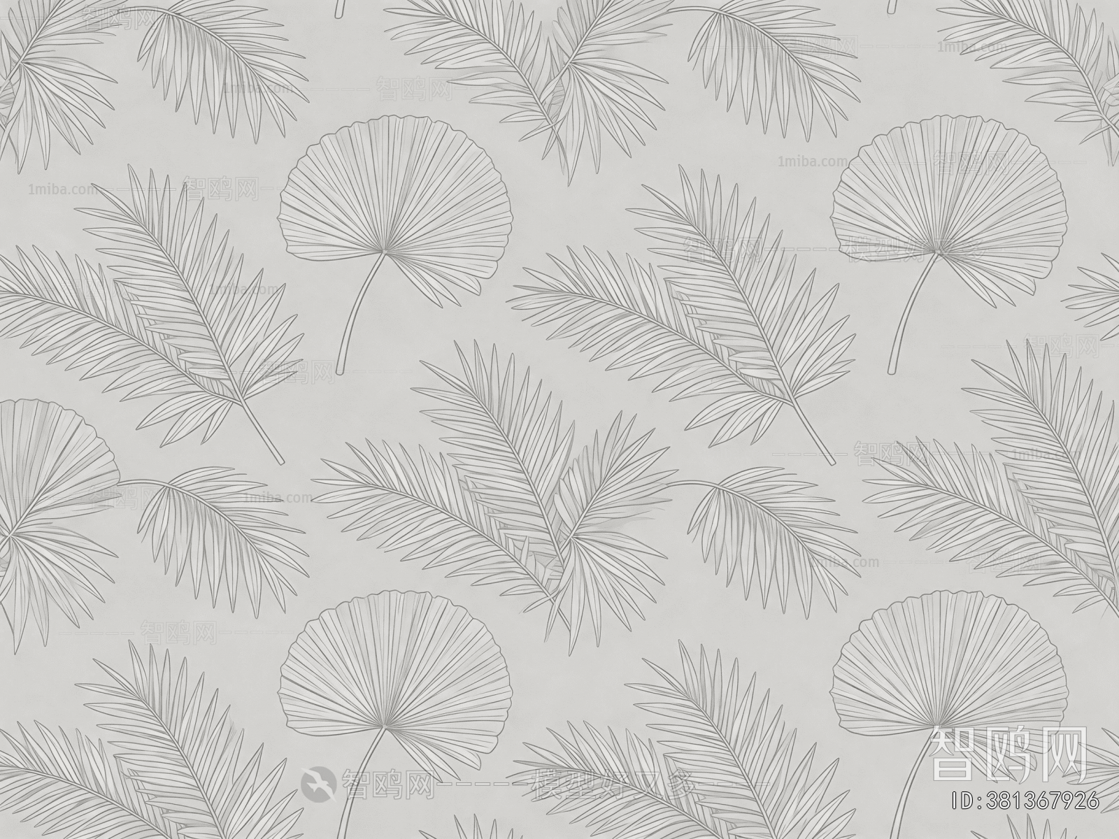 Animal And Plant Pattern Wallpaper