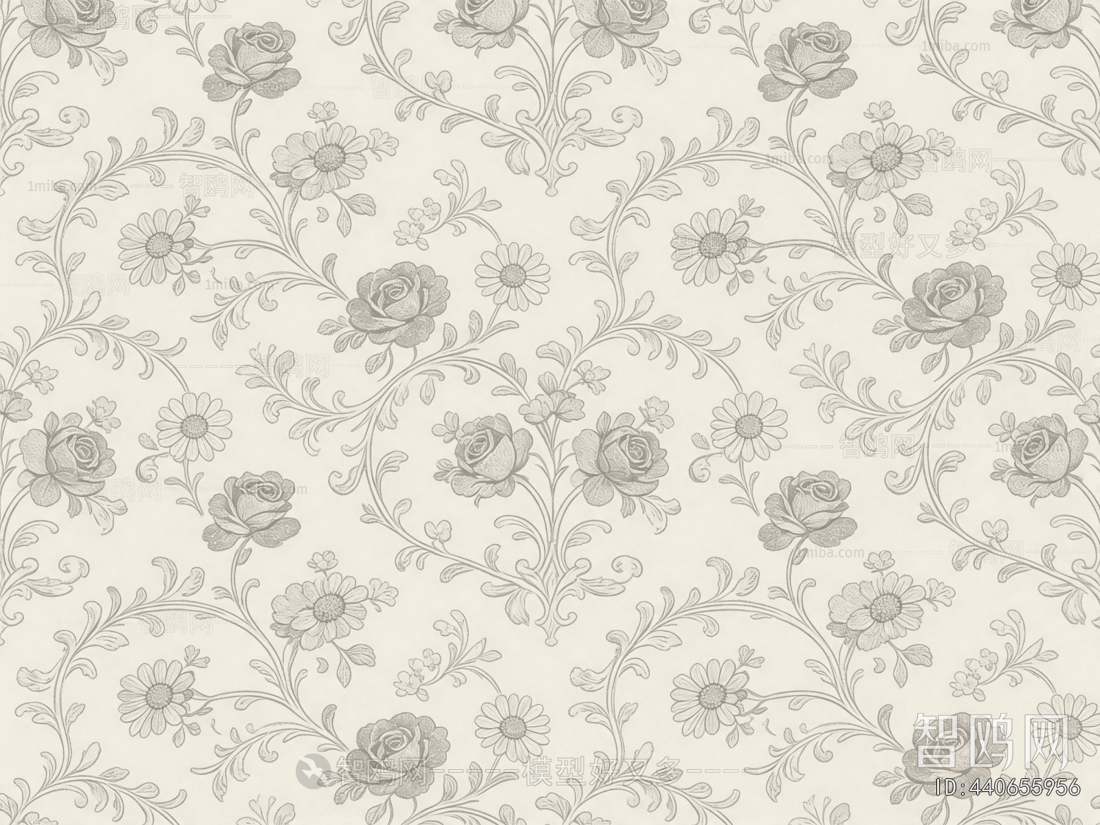 Animal And Plant Pattern Wallpaper