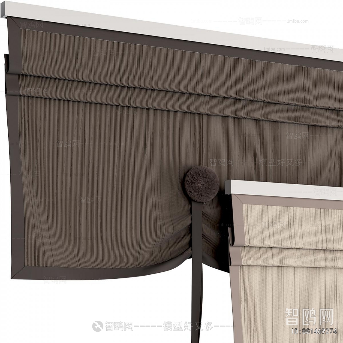 New Chinese Style Roman Curtain