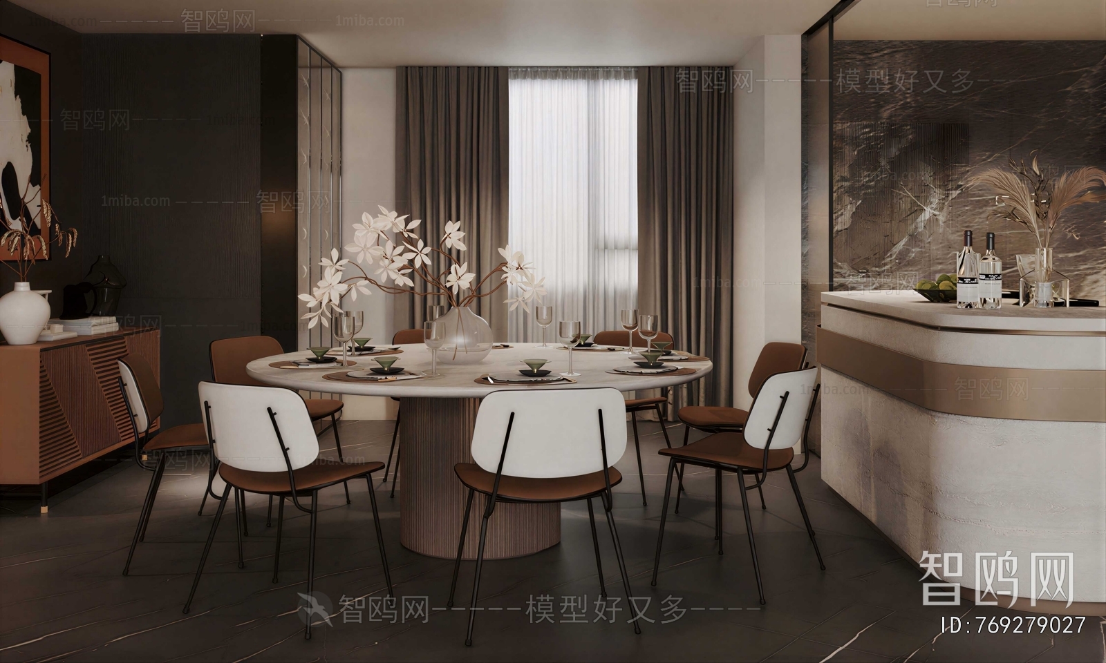 New Chinese Style Dining Room