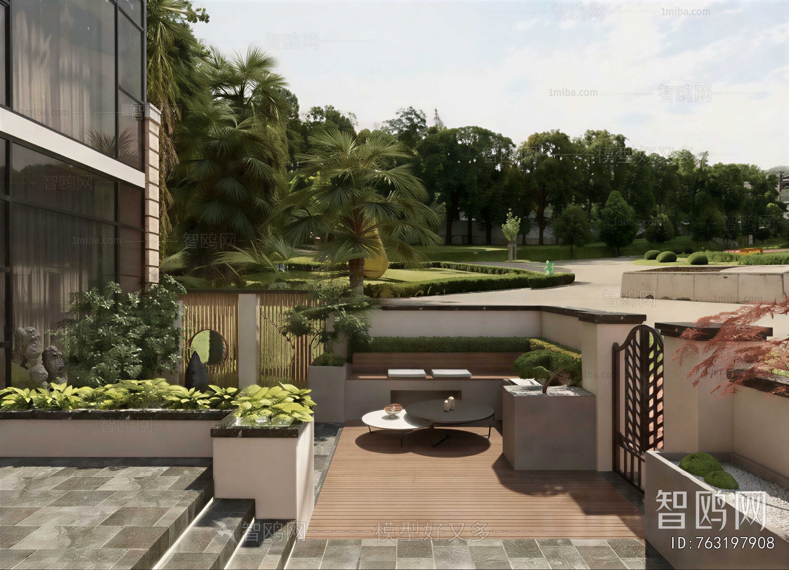 Modern Courtyard/landscape