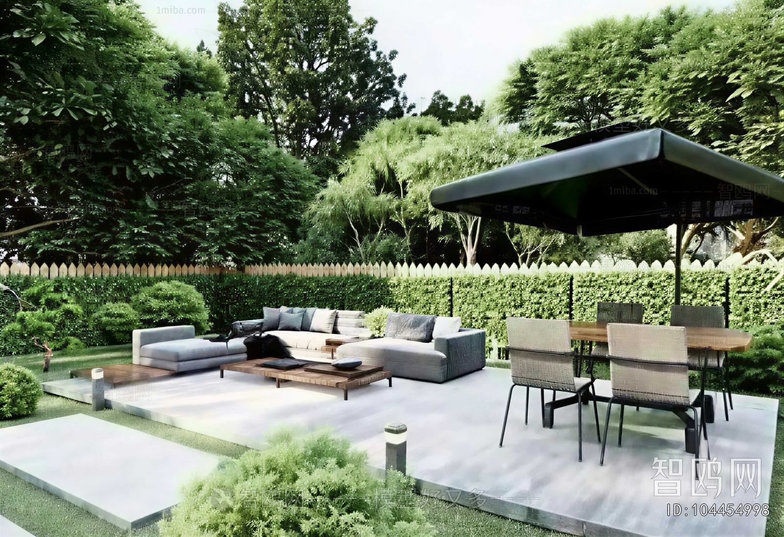 Modern Courtyard/landscape