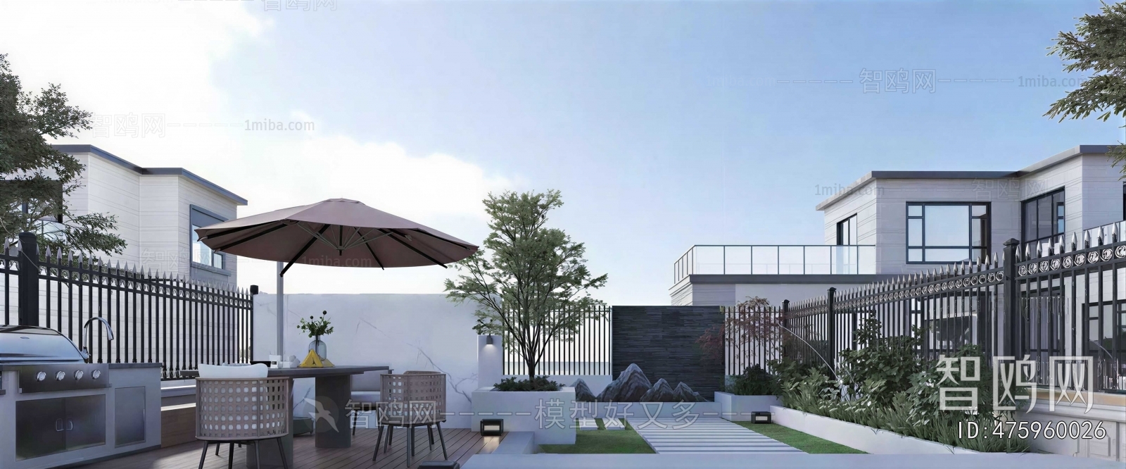 Modern Courtyard/landscape