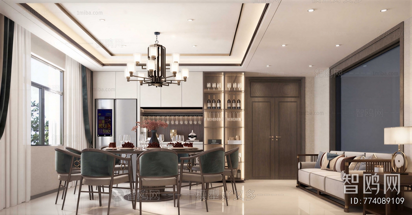 New Chinese Style Dining Room