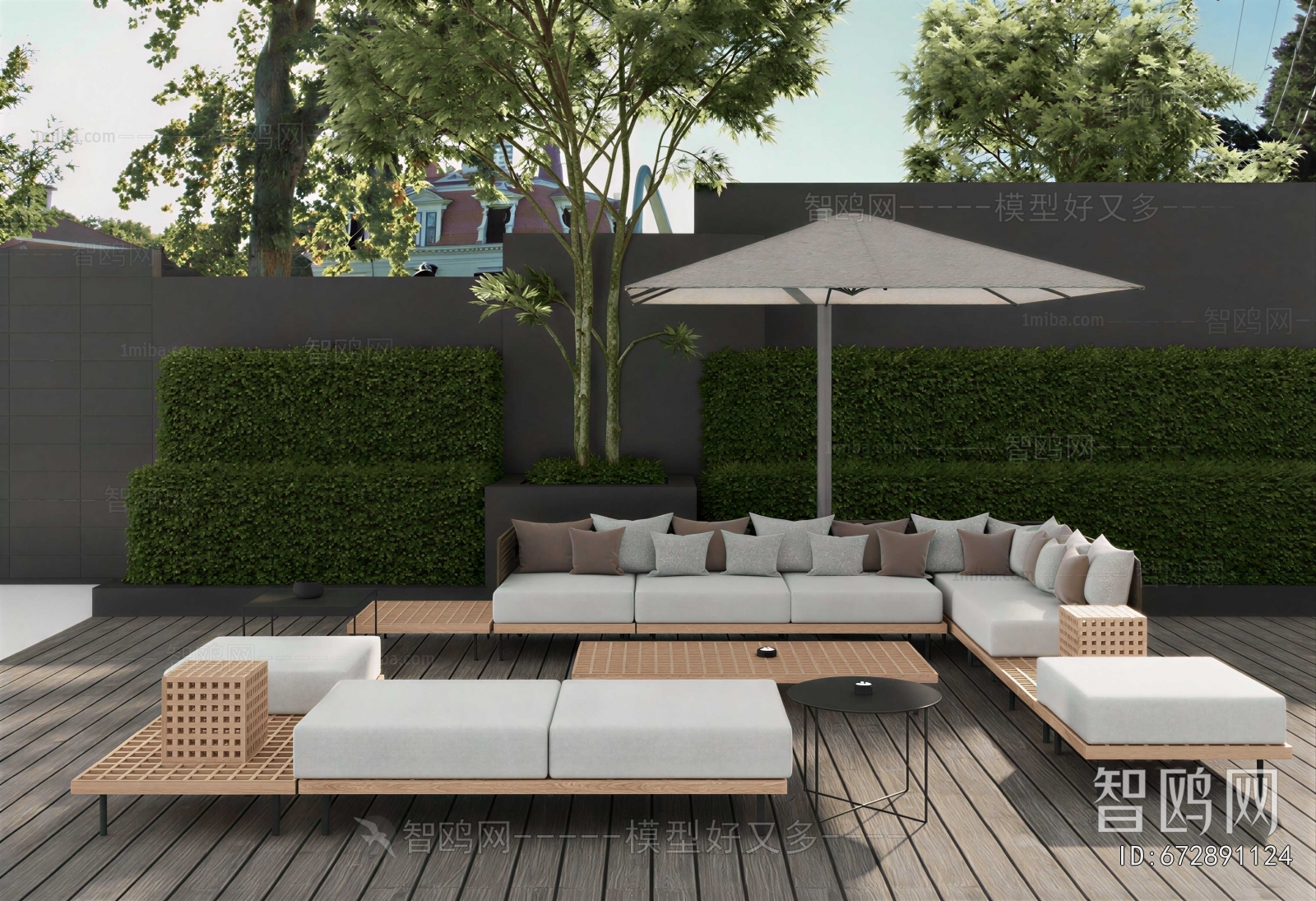Modern Courtyard/landscape