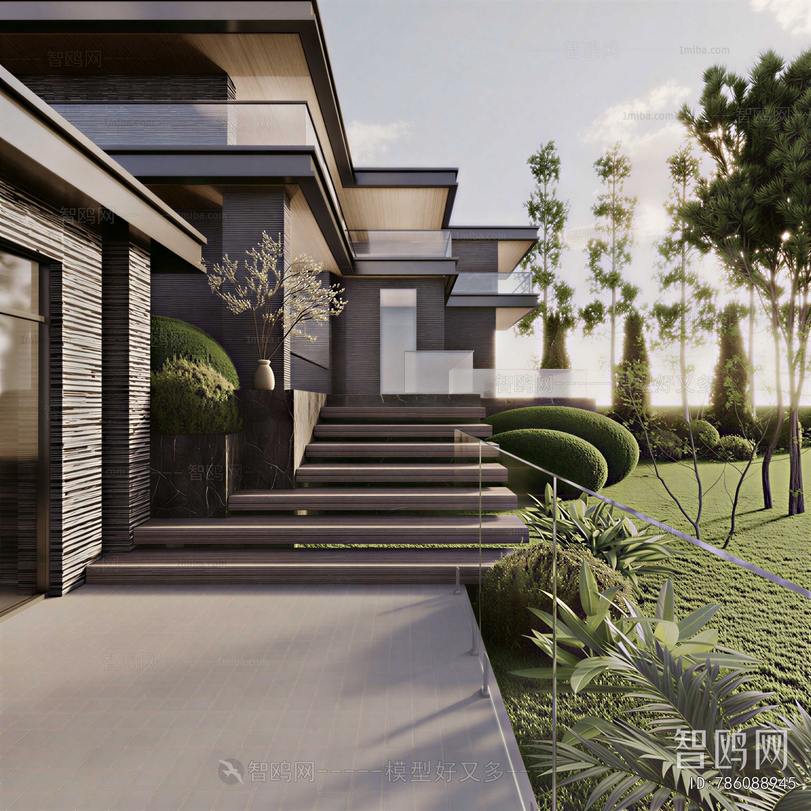 Modern Courtyard/landscape