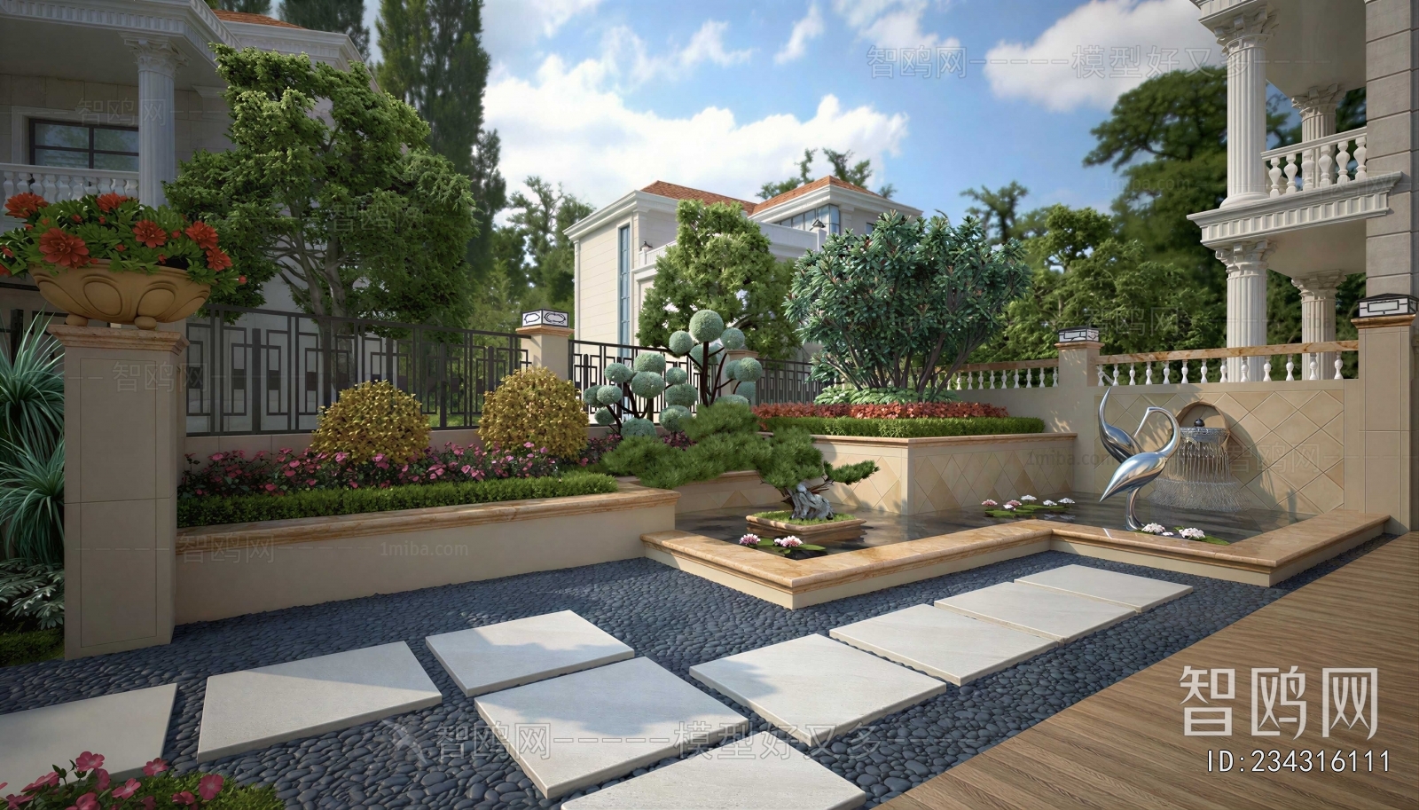 Modern Courtyard/landscape