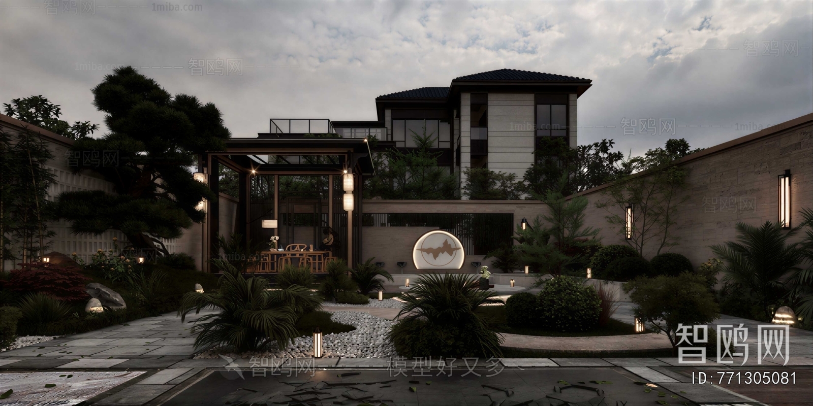 New Chinese Style Courtyard/landscape