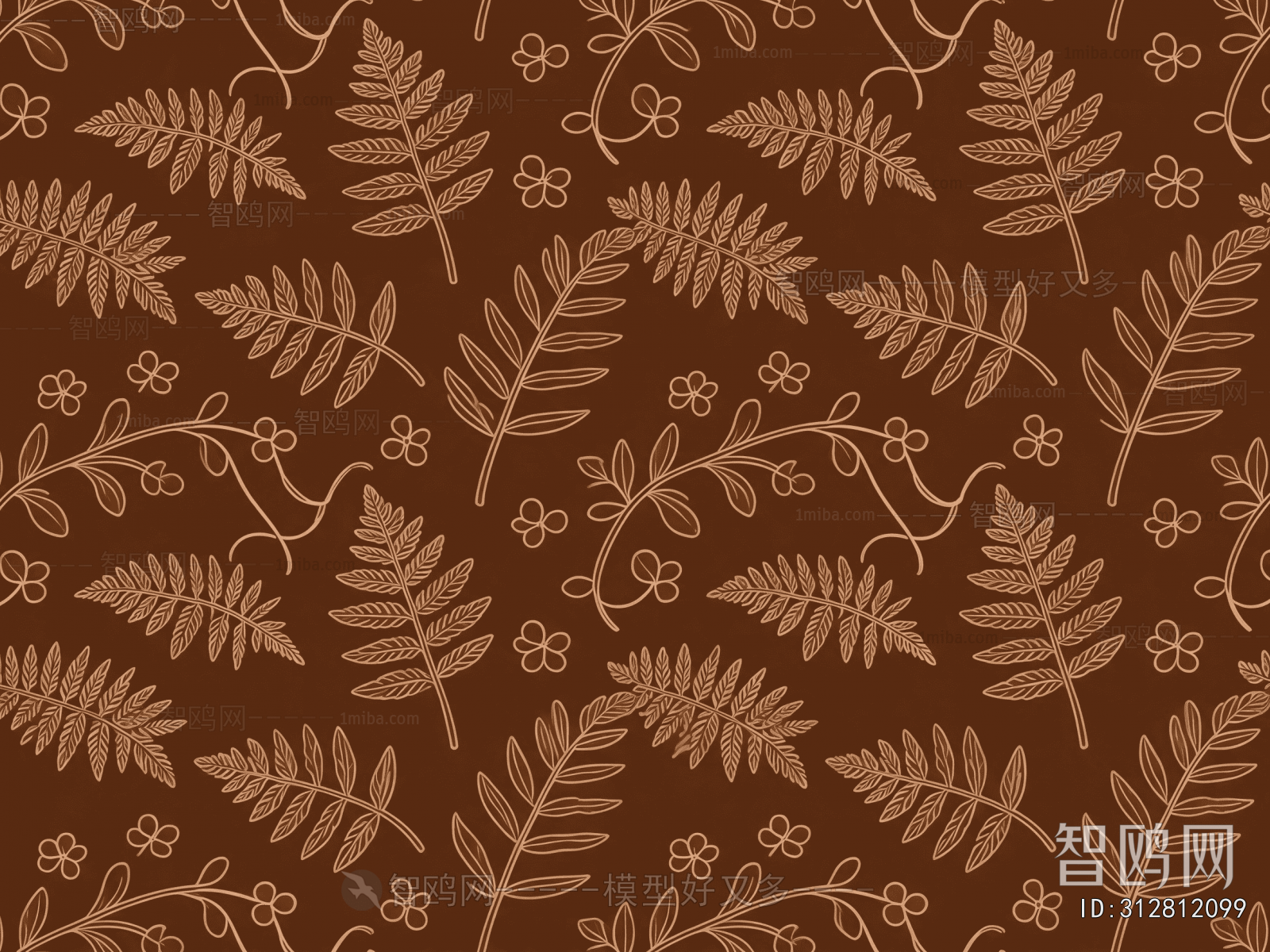 Animal And Plant Pattern Wallpaper
