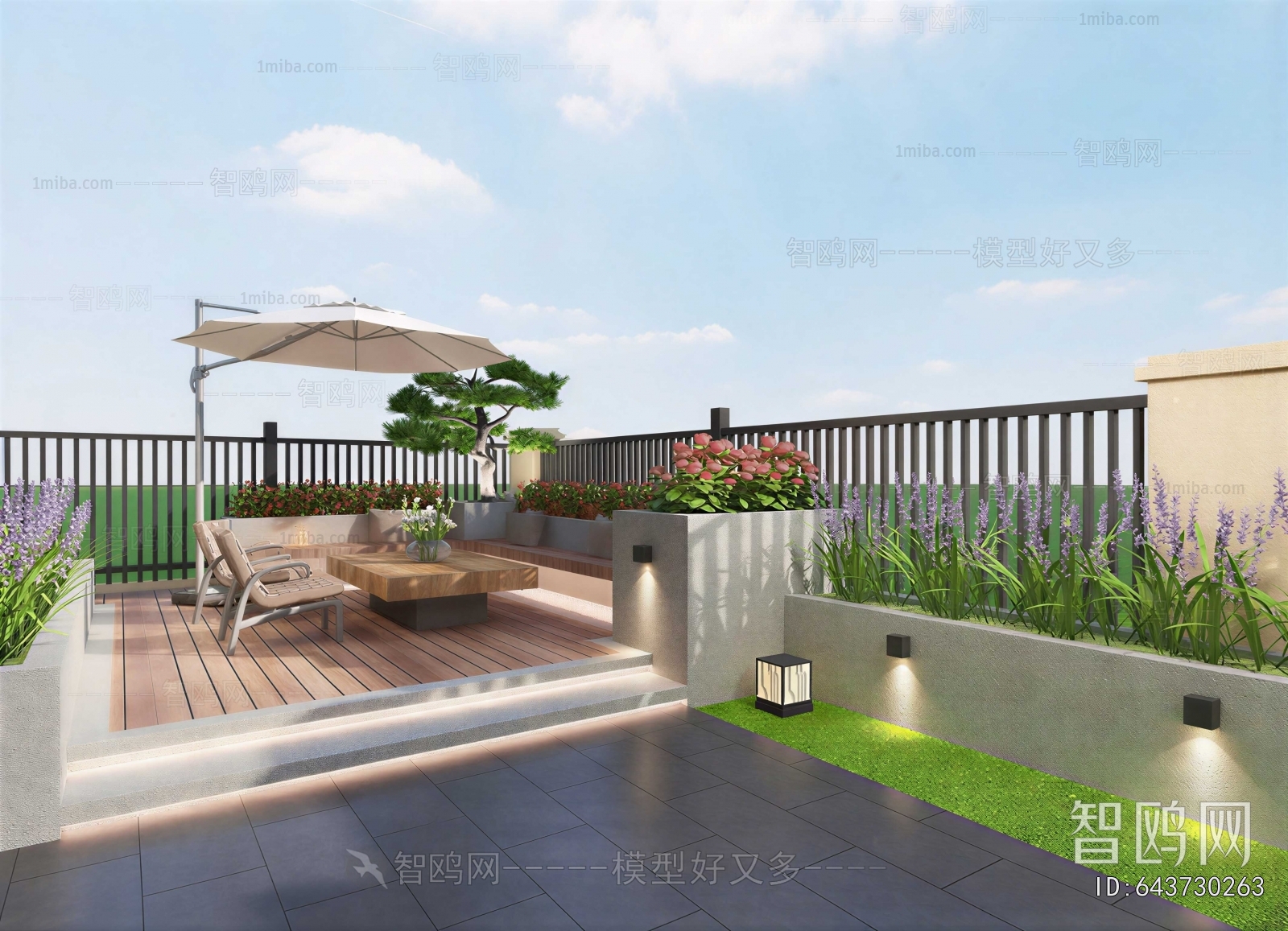 Modern Courtyard/landscape