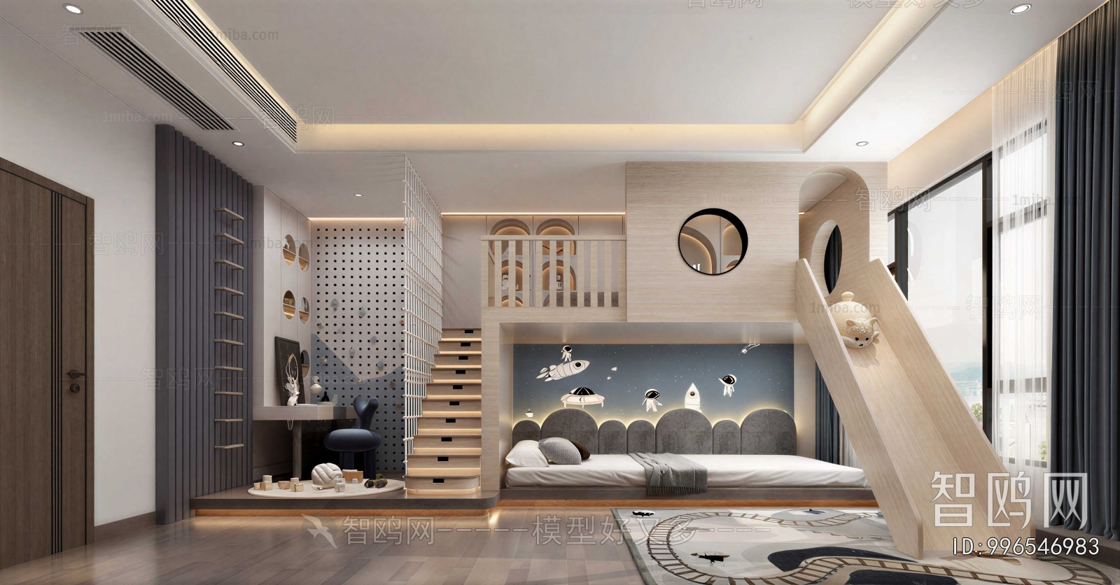 Modern Boy's Room And Son's Room