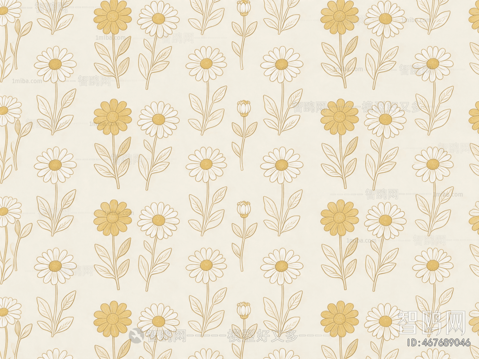 Animal And Plant Pattern Wallpaper