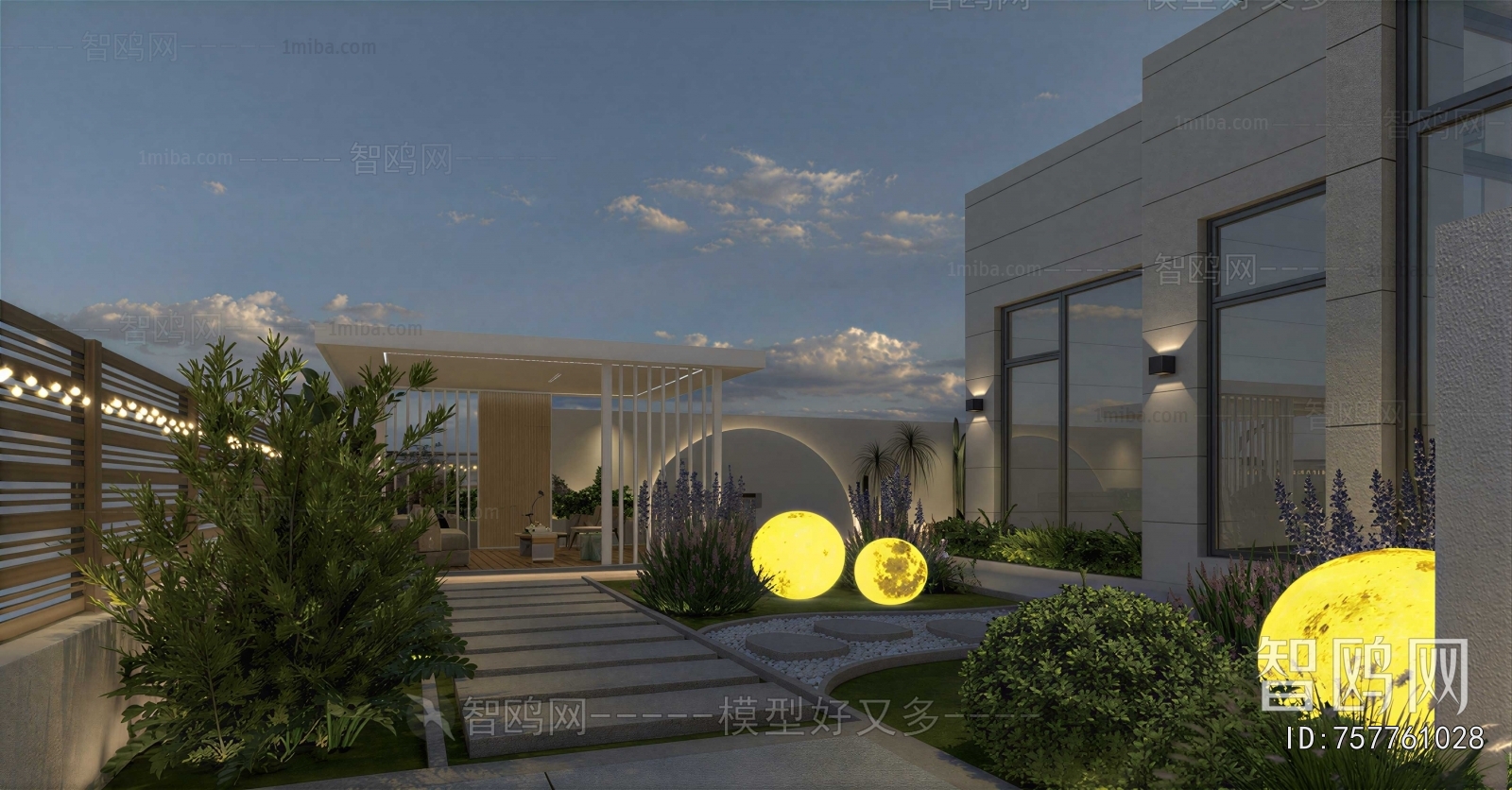 Modern Courtyard/landscape