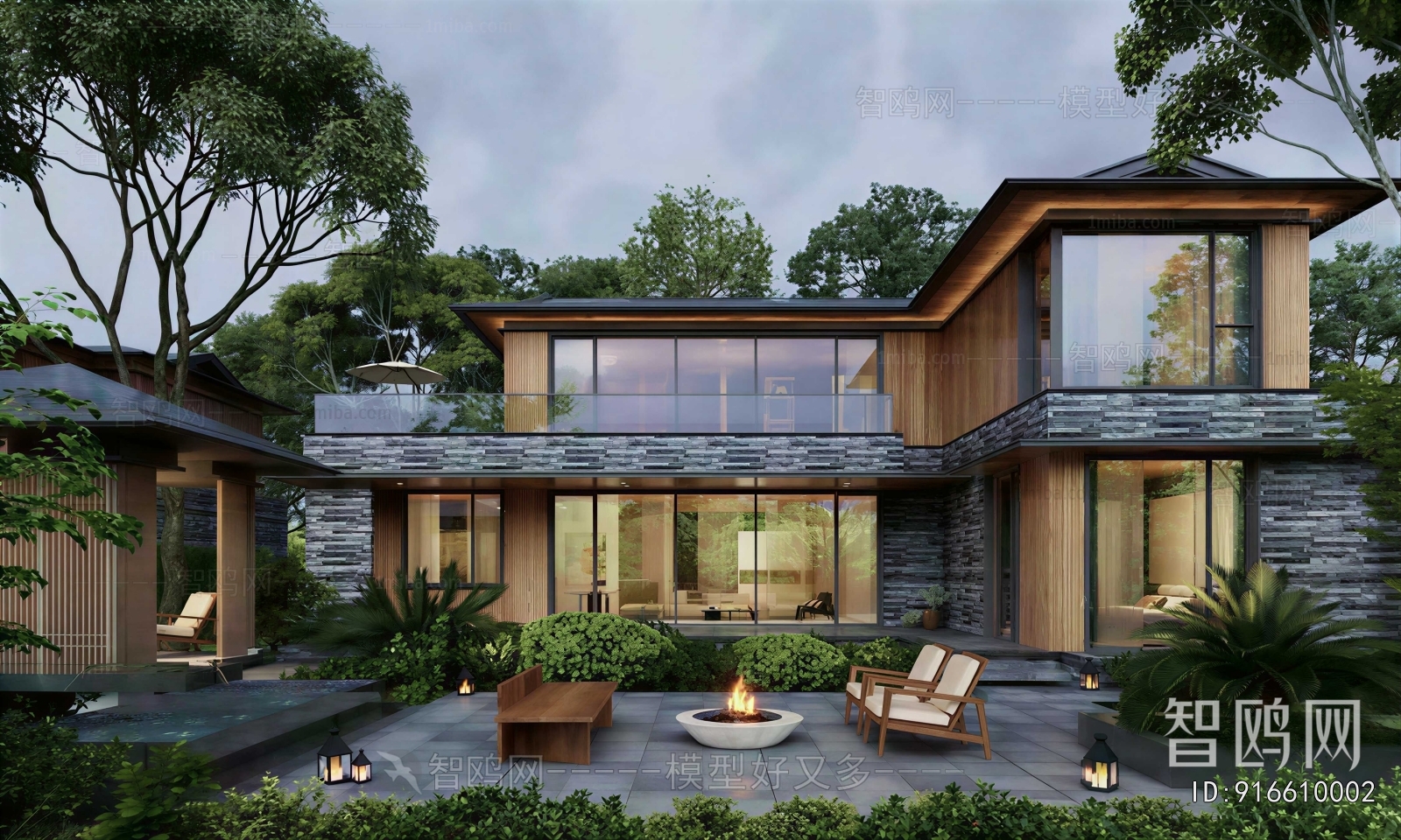 Modern Courtyard/landscape