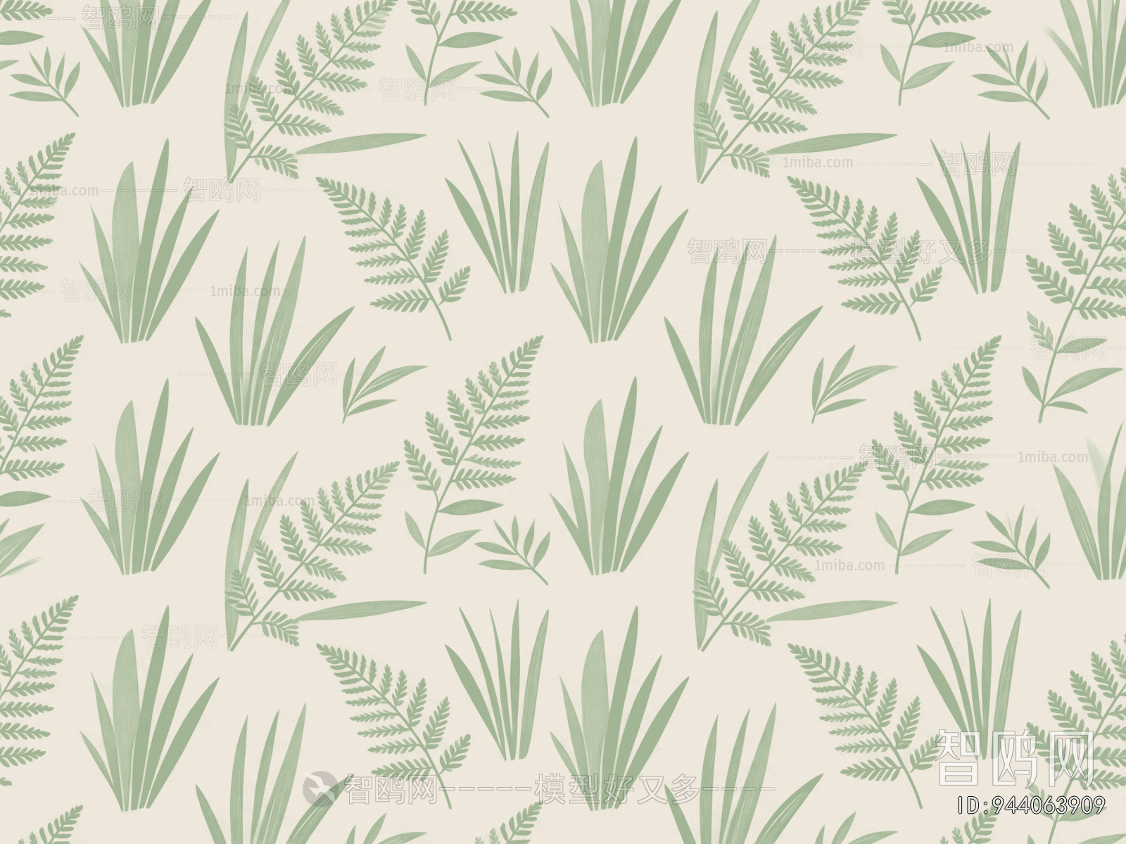 Animal And Plant Pattern Wallpaper