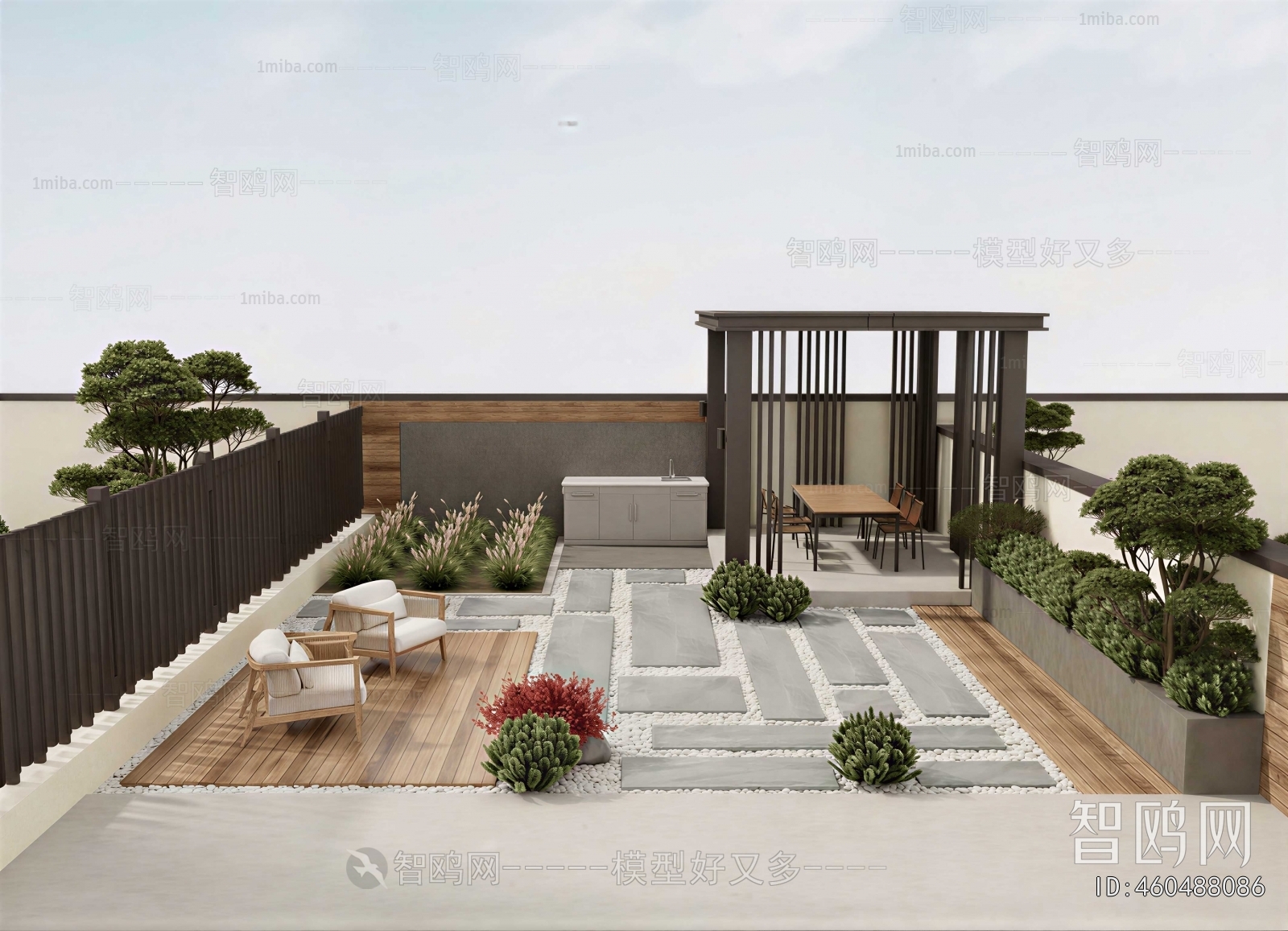 Modern Courtyard/landscape