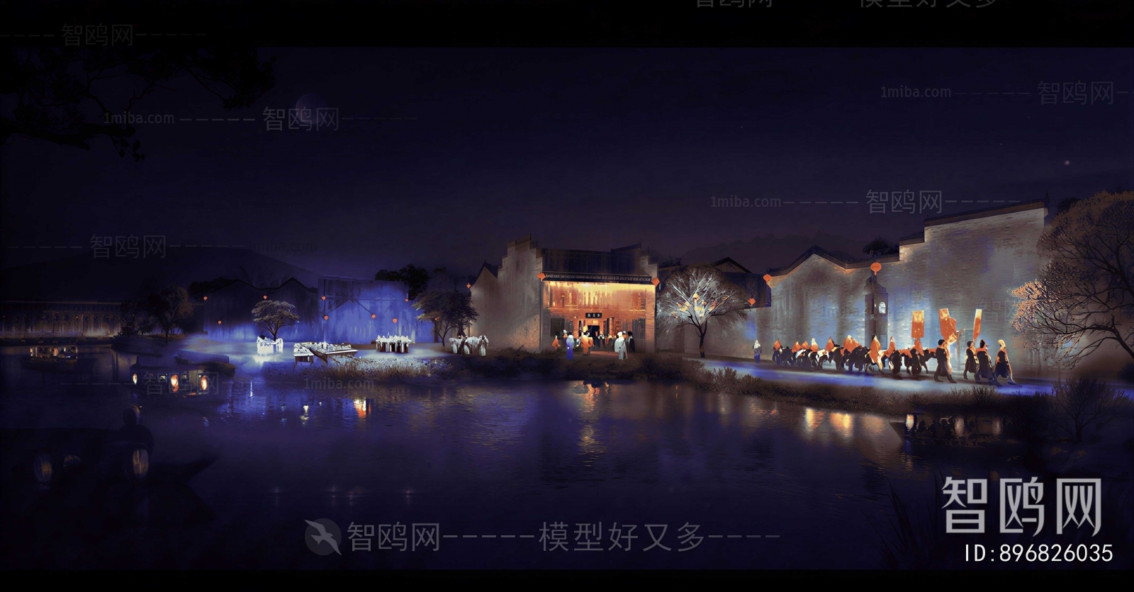 New Chinese Style Ancient Architectural Buildings