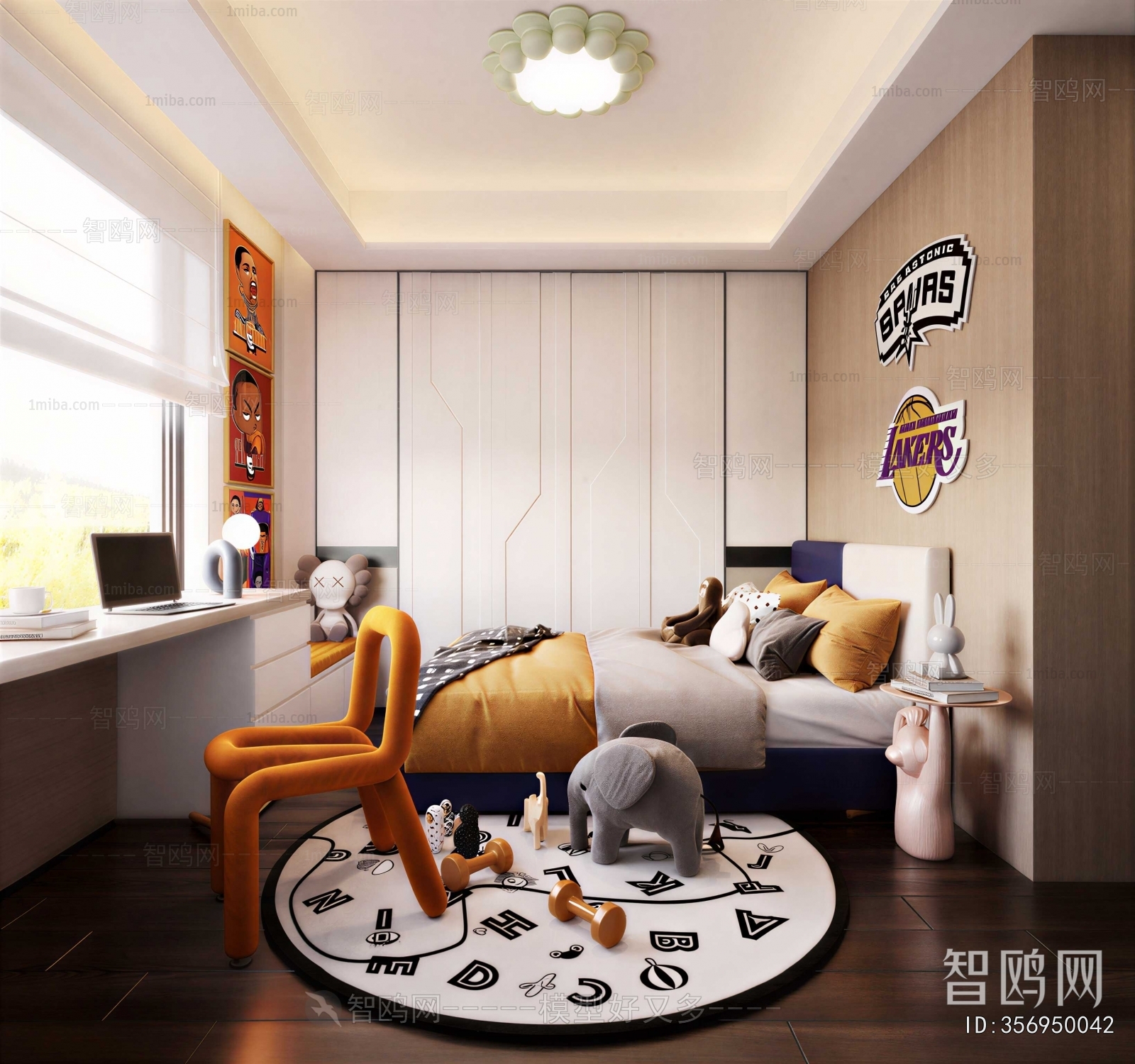 Modern Boy's Room And Son's Room