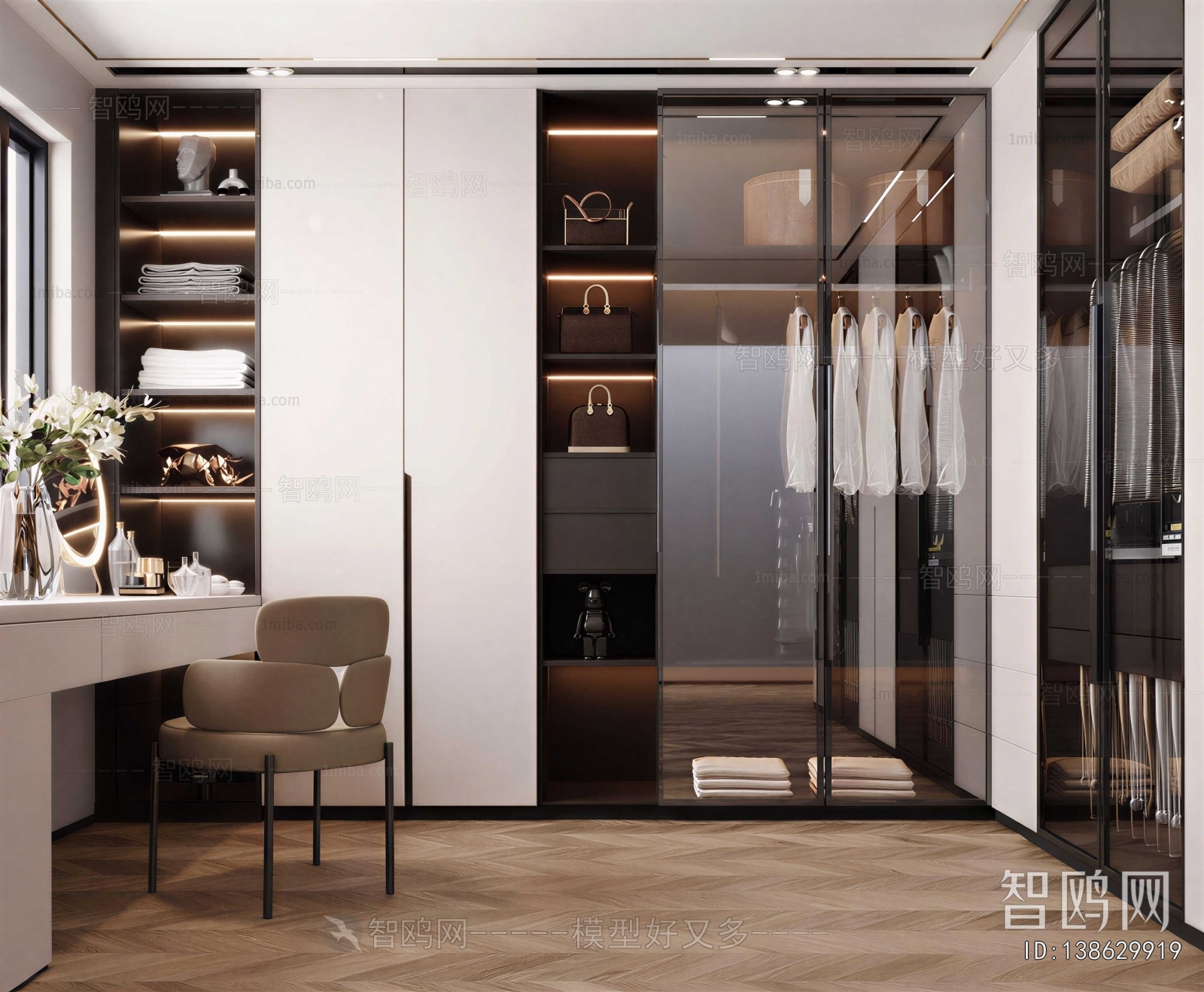 Modern Clothes Storage Area