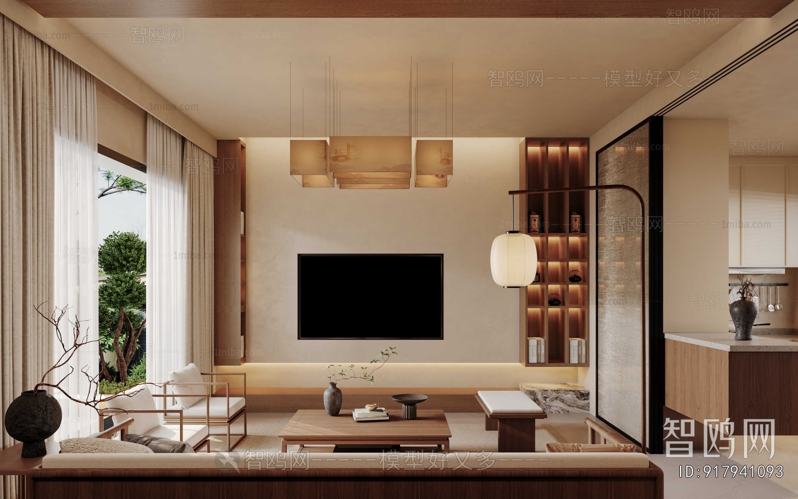 New Chinese Style Dining Room