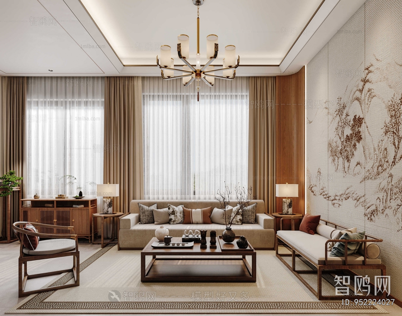 New Chinese Style Dining Room