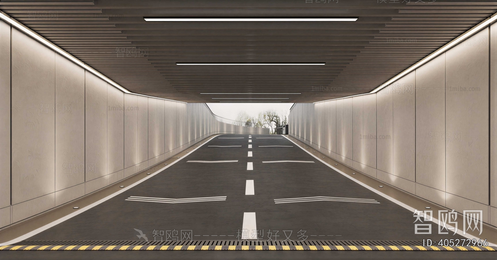 Modern Underground Parking Lot
