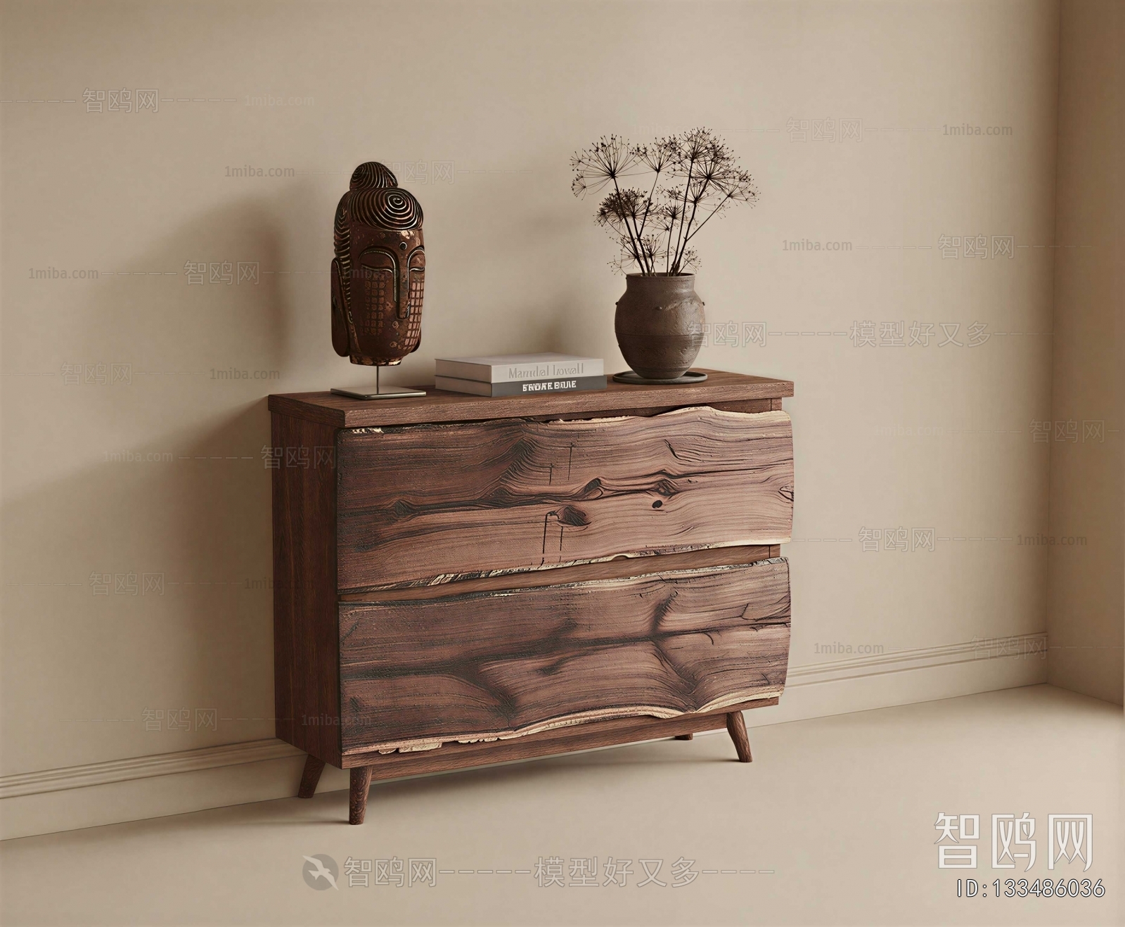 Wabi-sabi Style Entrance Cabinet