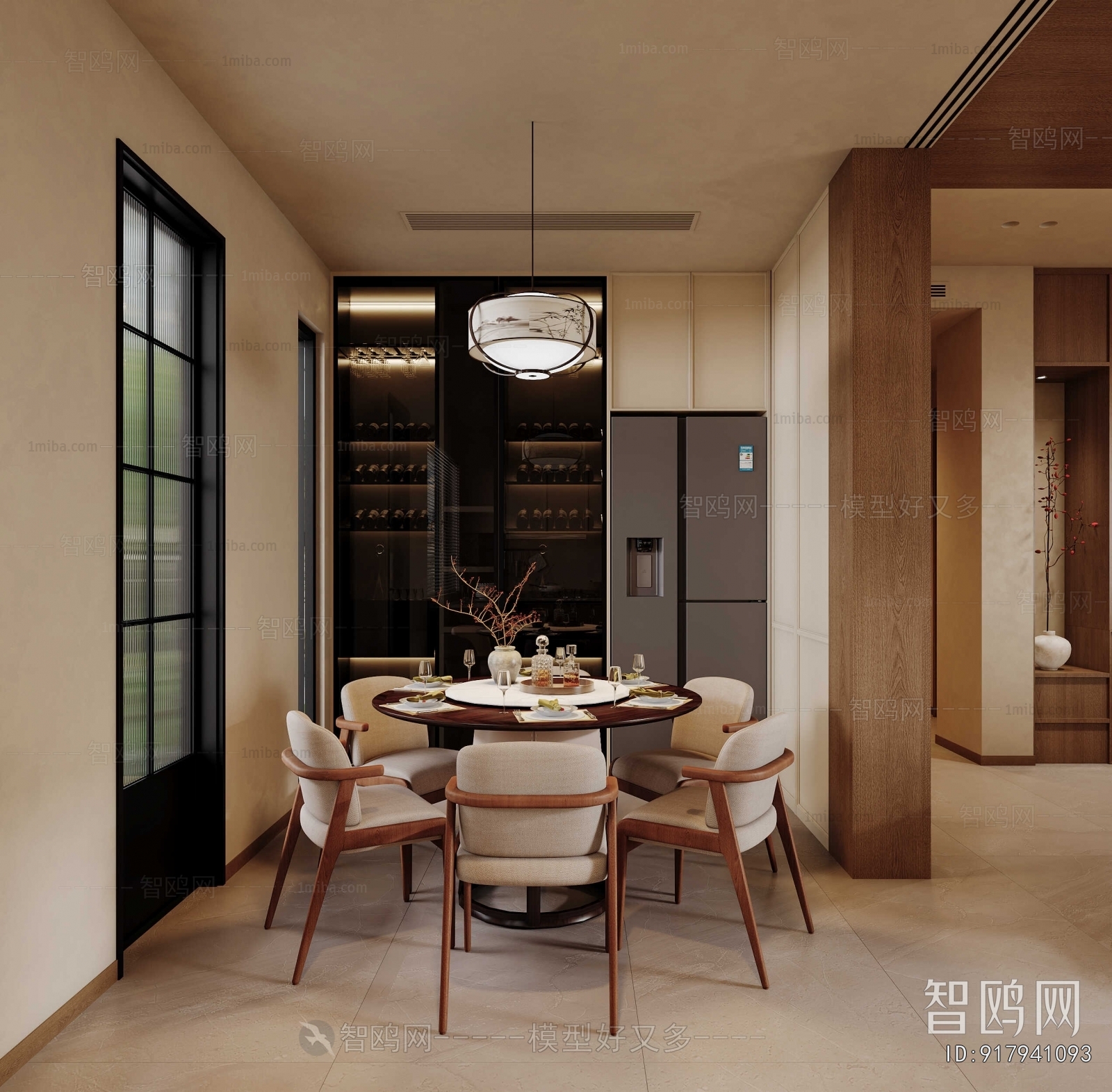 New Chinese Style Dining Room