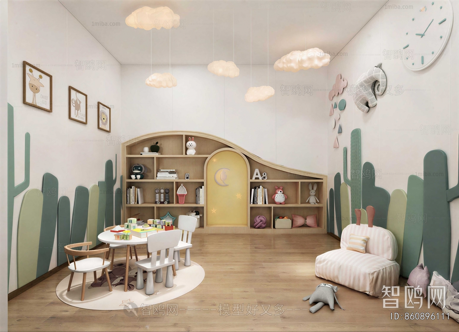 Modern Children's Room Activity Room