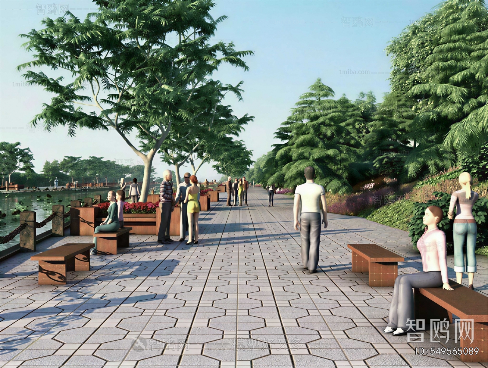 Modern Park Landscape