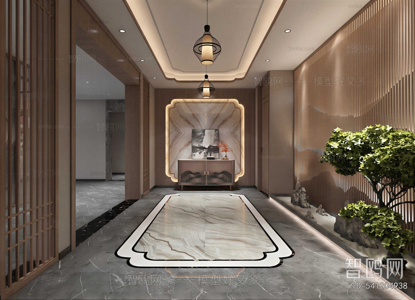 New Chinese Style Hallway