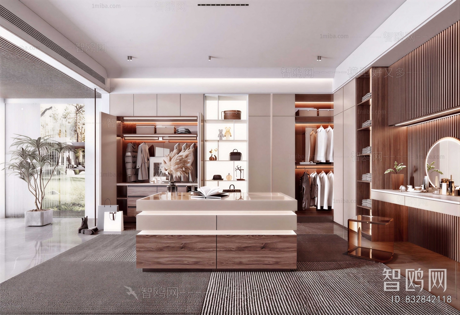 Modern Clothes Storage Area