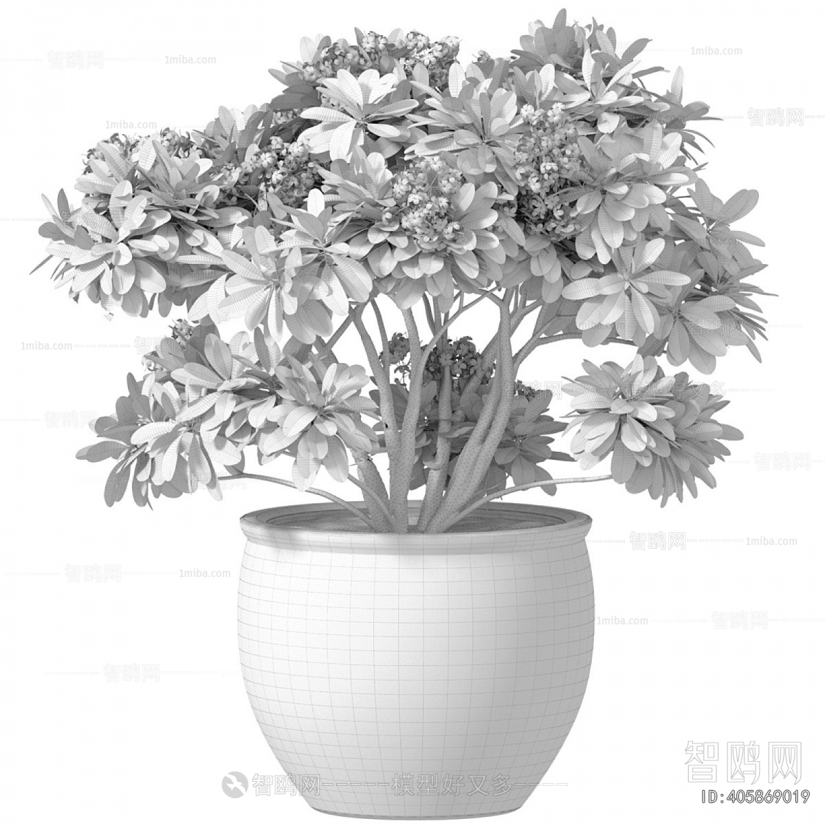 New Chinese Style Ground Green Plant Potted Plants