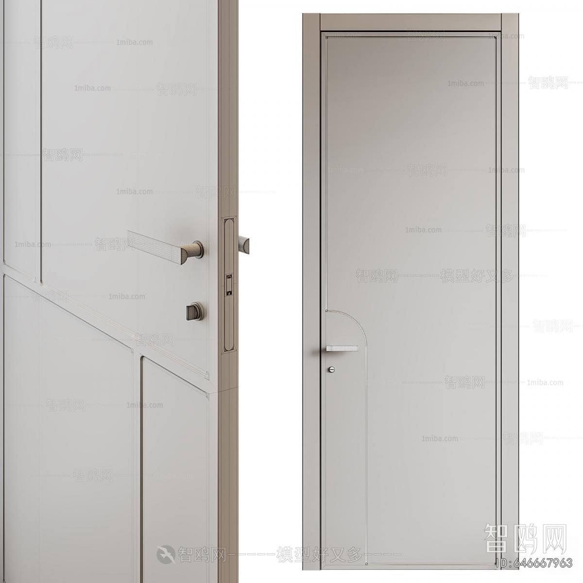 Modern Single Door