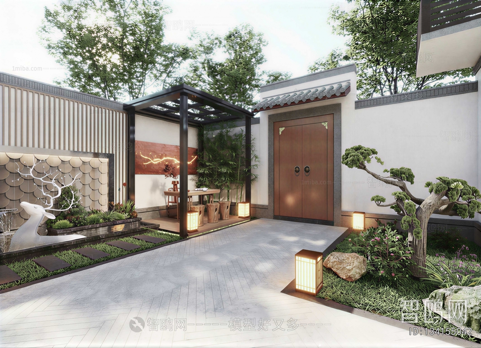 New Chinese Style Courtyard/landscape