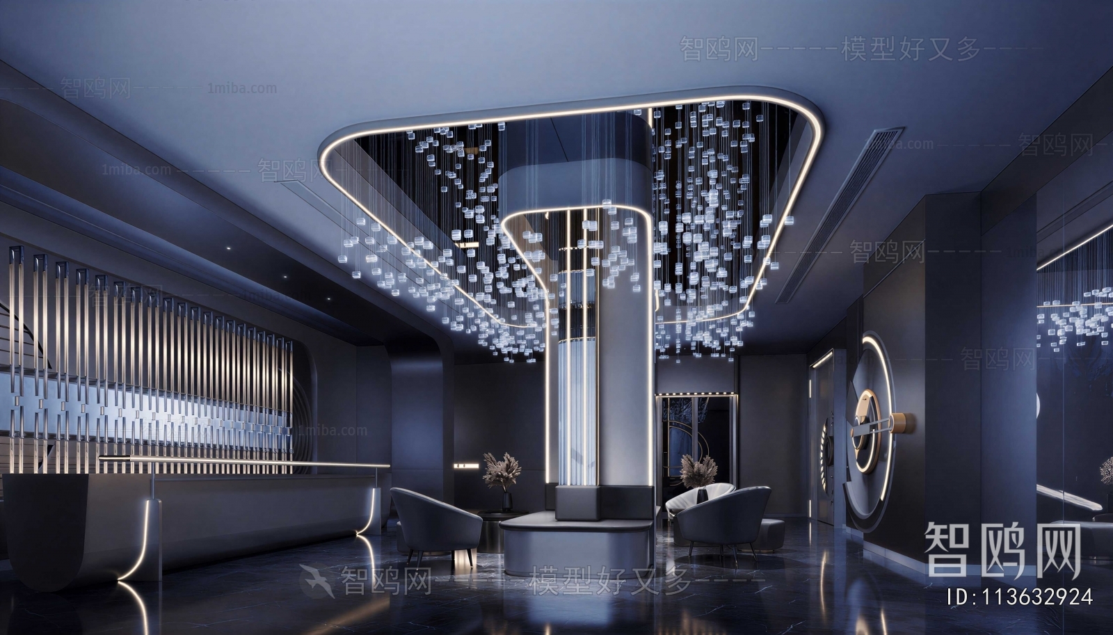 Modern Office Reception Desk