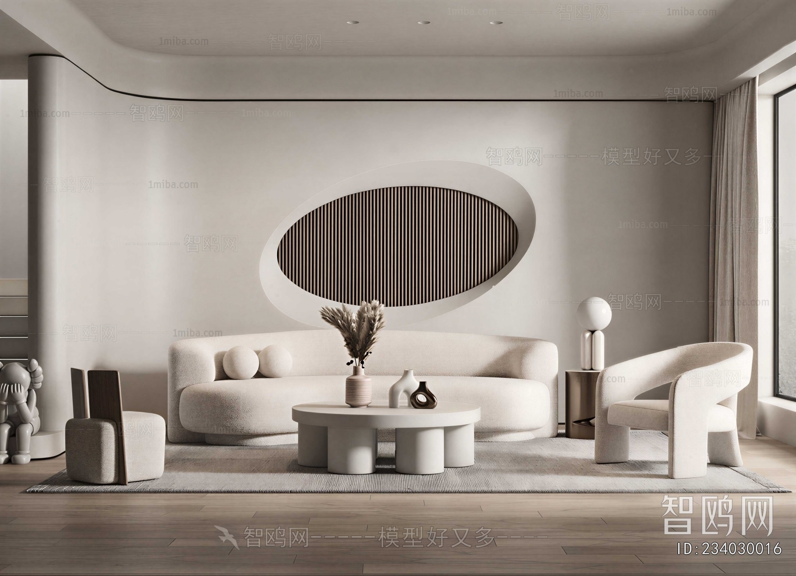 Wabi-sabi Style A Living Room