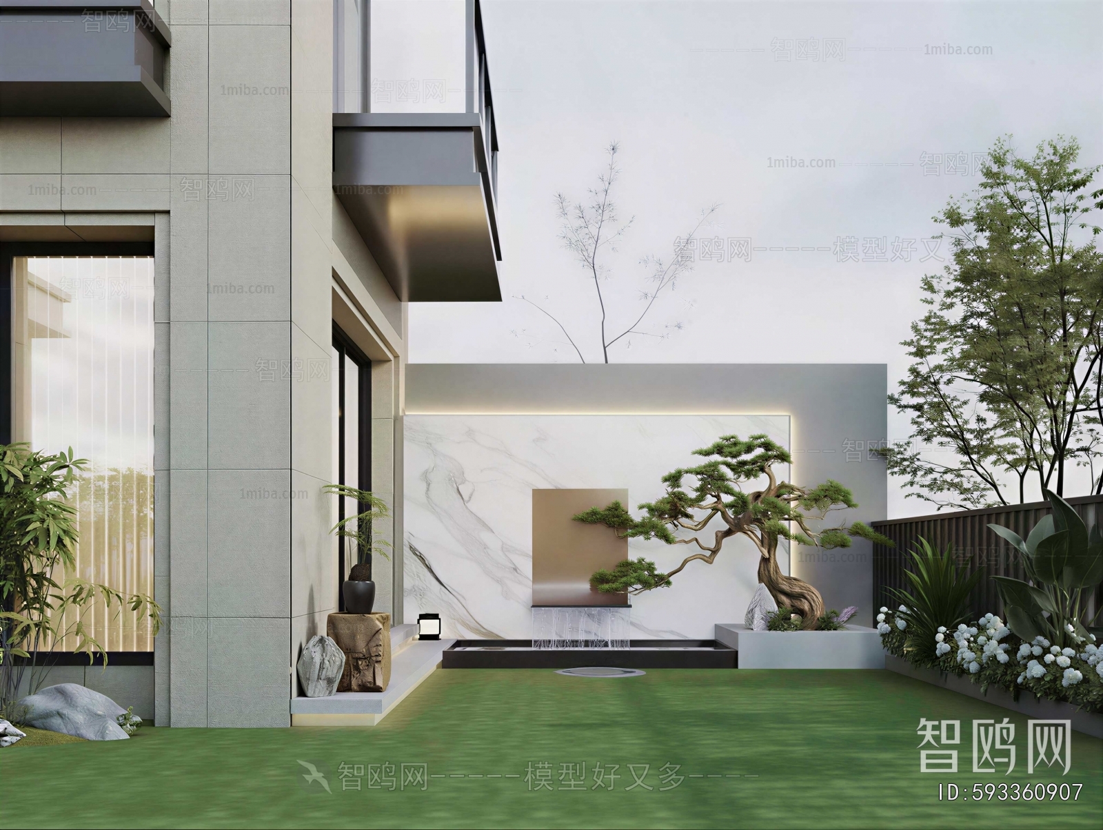 Modern Courtyard/landscape