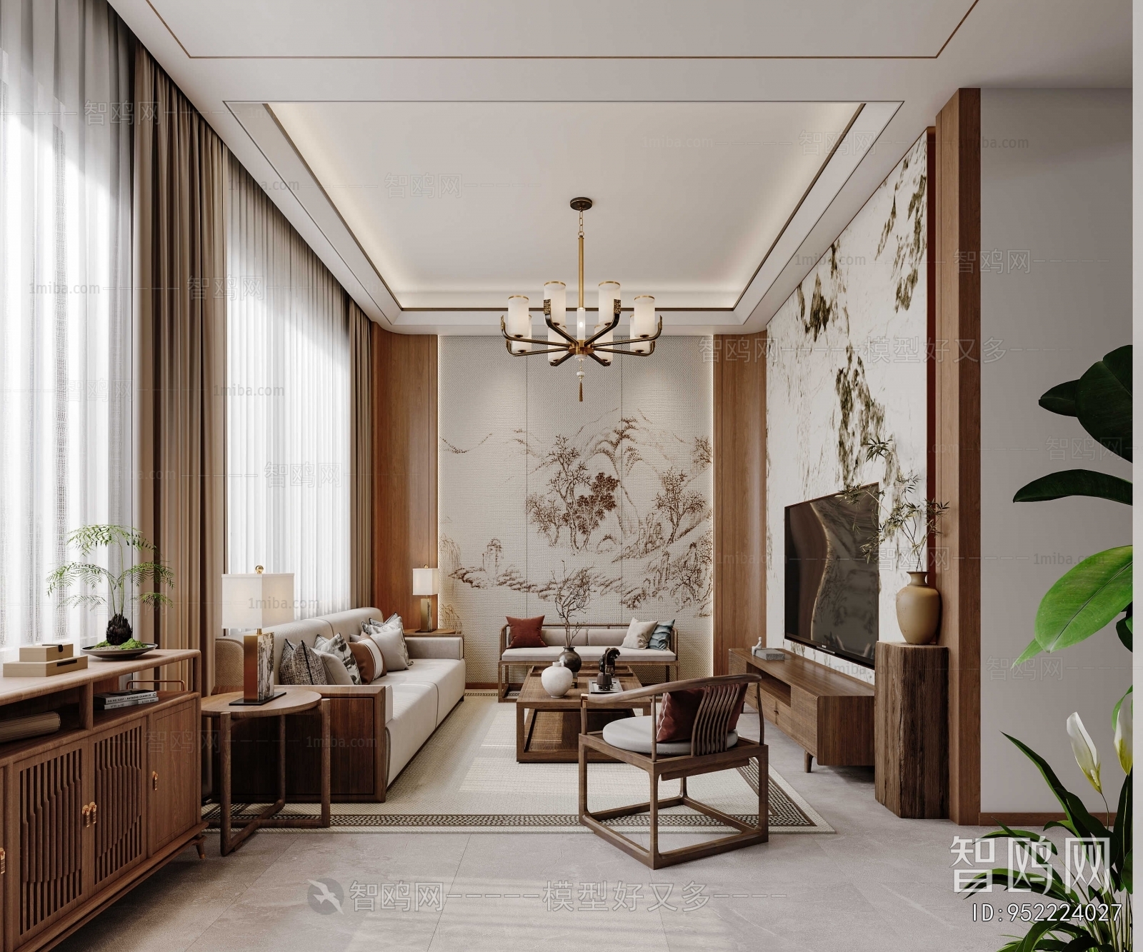 New Chinese Style Dining Room