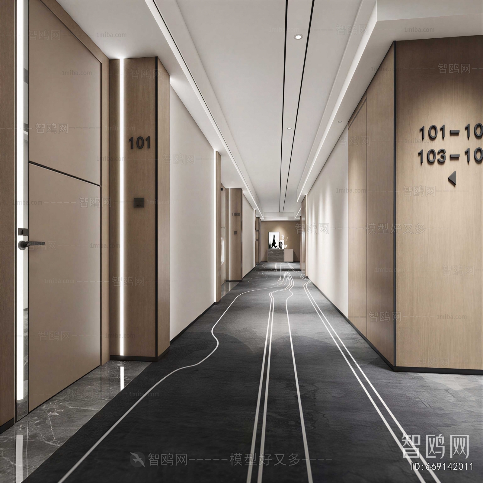 Modern Office Aisle
