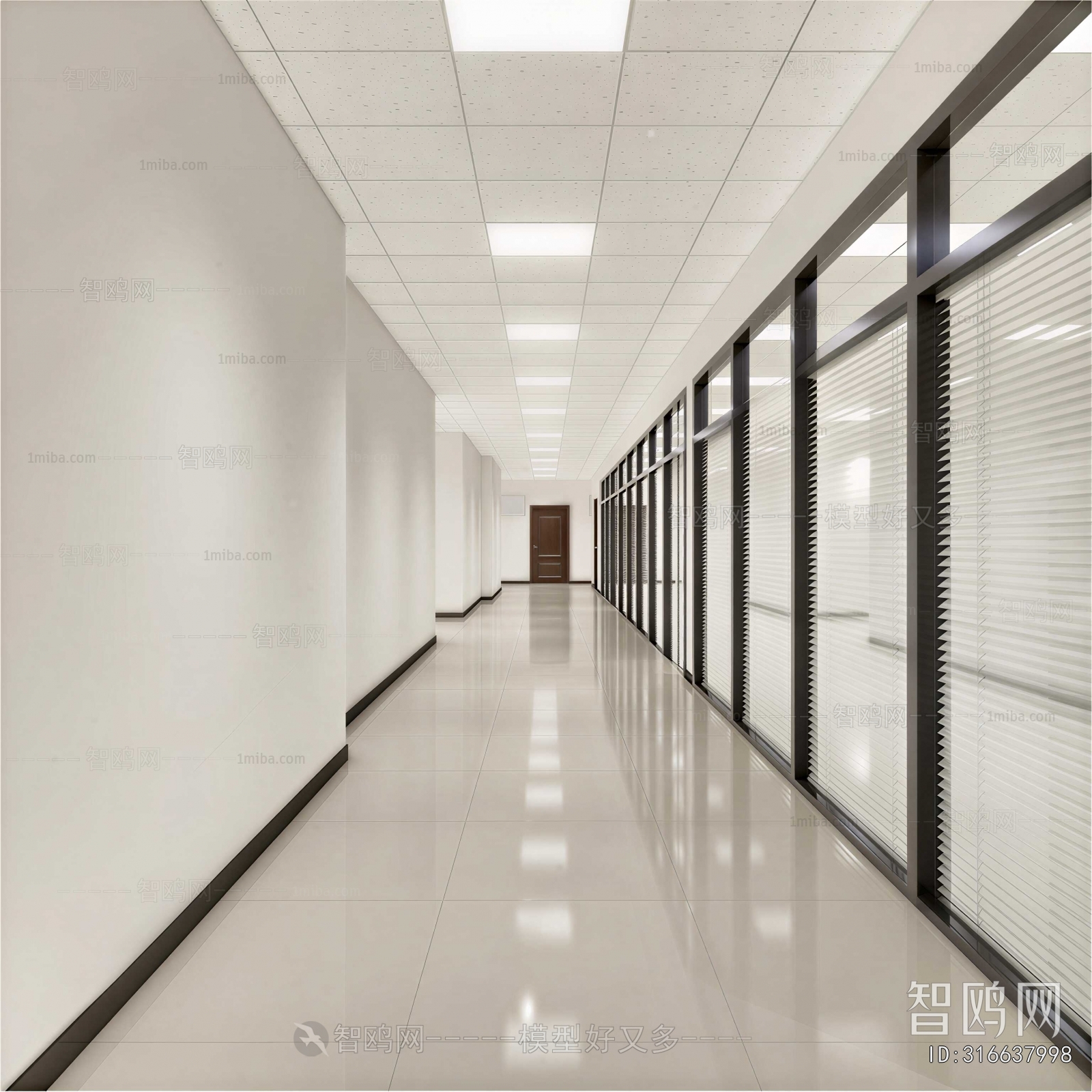 Modern Office Aisle