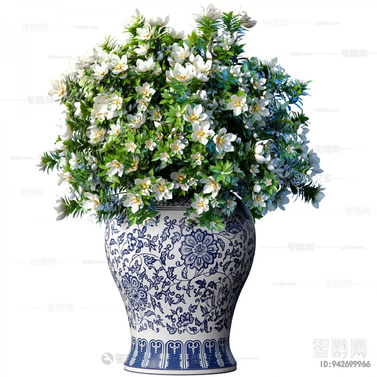 New Chinese Style Potted Green Plant