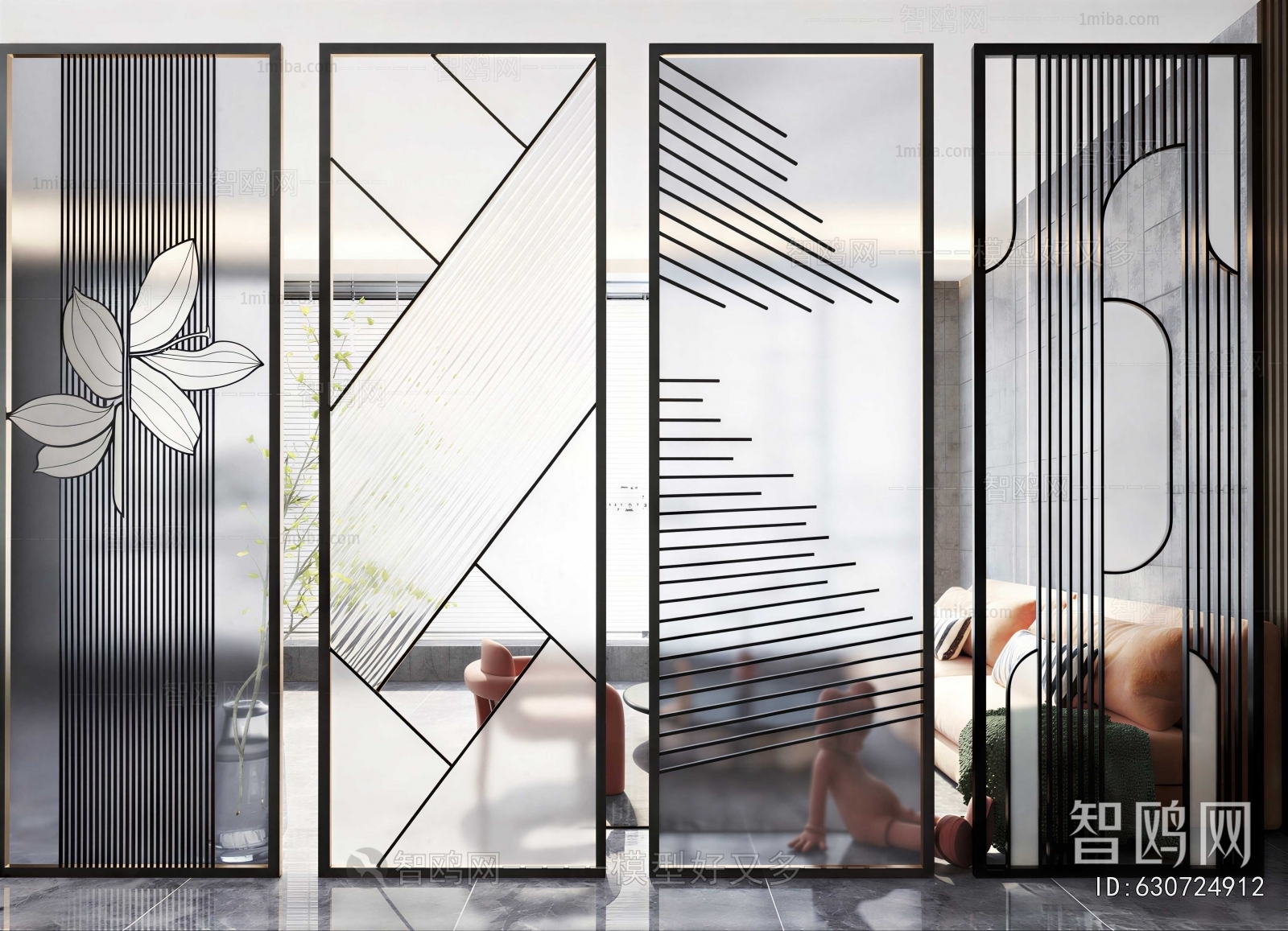 Modern Glass Screen Partition