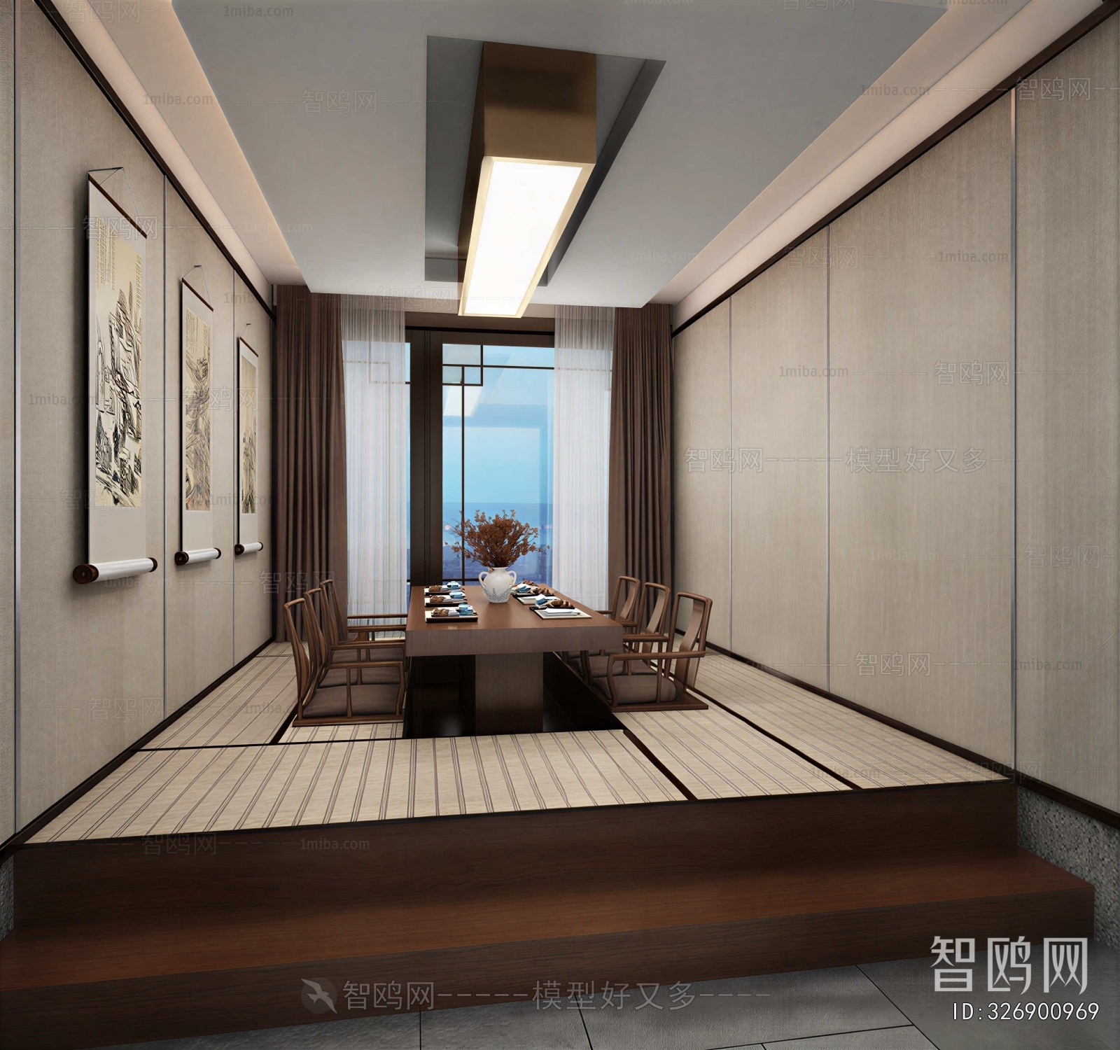 New Chinese Style Dining Room